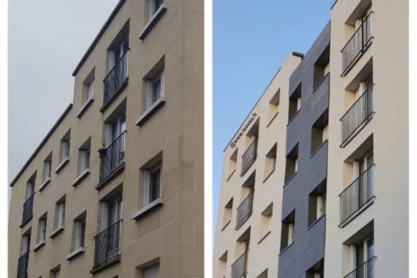 C.-Avant-après-façade-Fontenay-aux-roses-Travaux-disolation-et-bardage-par-Isoveo-min